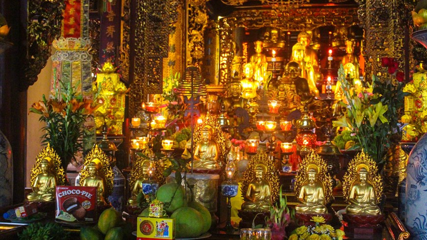 镇国寺当初的名字为开国寺，并经多次更名。从黎熙宗皇帝至今，人们把其叫做镇国寺。图自Vietnam+