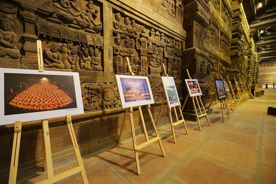 佛诞大典期间将举行佛教文化展。越通社记者 摄