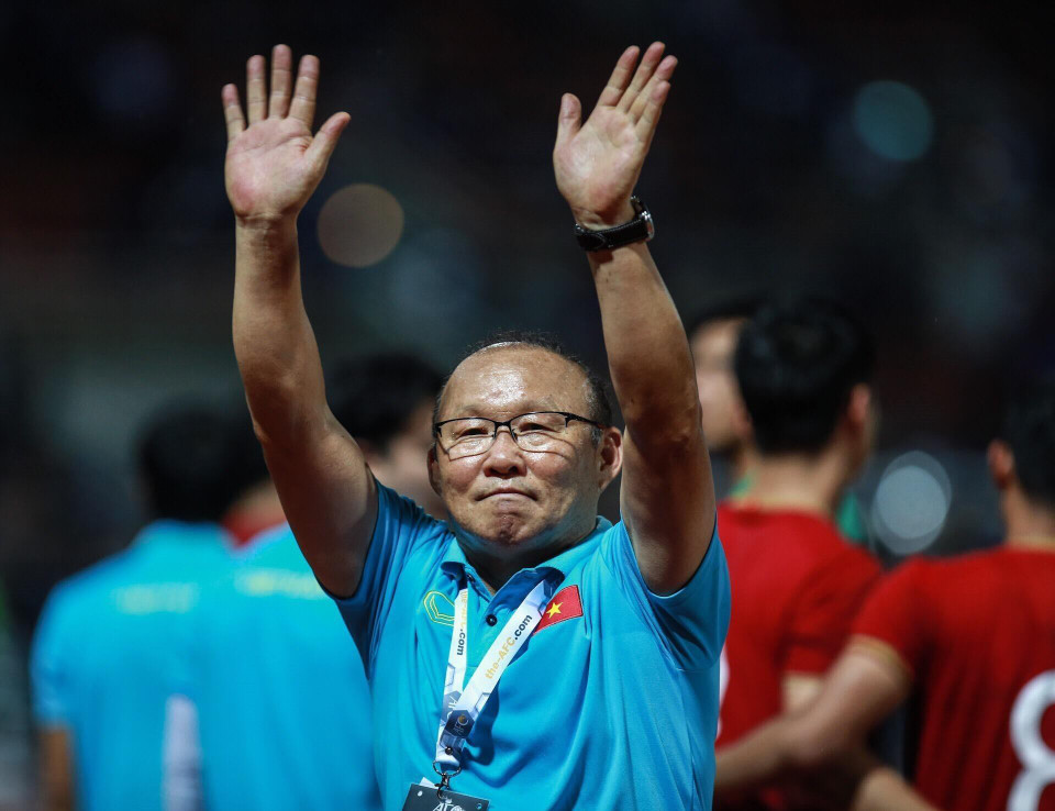  越南队主教练朴恒绪。越通社记者仲达 摄