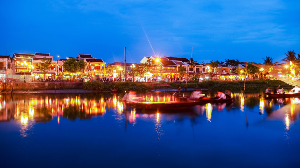 会安古镇夜景。图自越通社