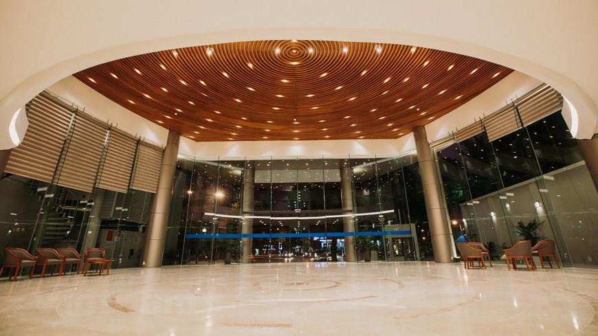 越通社电视中心大楼内部。图自越通社