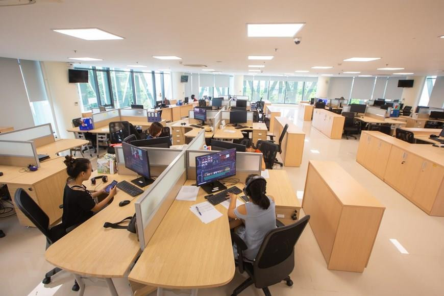 办公区。图自越通社