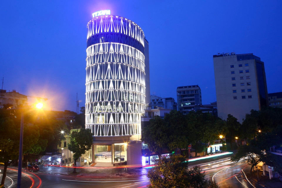 越通社电视中心大楼。图自越通社