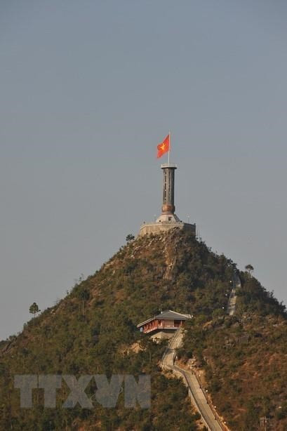 龙居（Lũng Cú）旗台。图自越通社