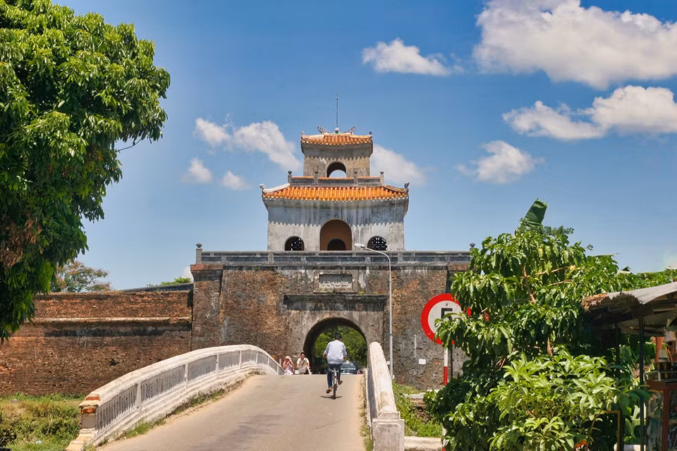 西北门位于顺化古城西北面处。图自thanhnien.vn