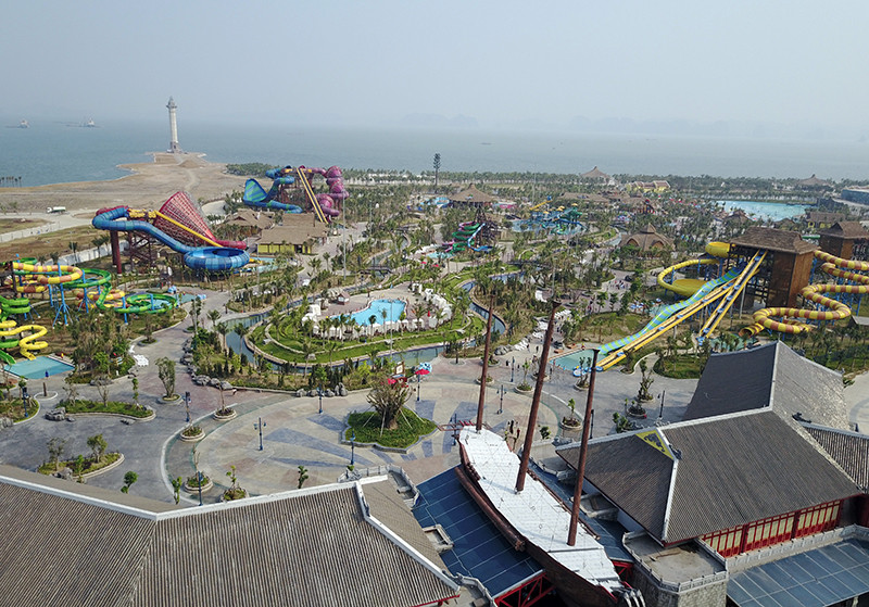 台风水上乐园面积为近20公顷。（图片来源：《人民报网》）