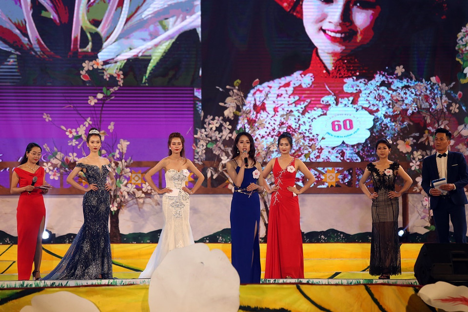 2019年3月18日，2019年奠边省羊蹄甲花小姐选美大赛决赛在奠边市5·7广场举行。越通社记者潘俊英 摄