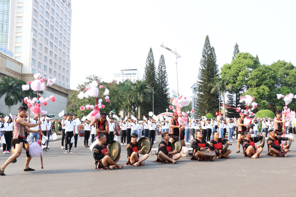 街头艺术节在得乐省邦美蜀市举行，吸引1500人参加。越通社记者俊英 摄
