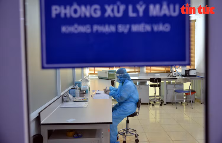 越俄热带中心南部分中心的样本检测室。图自越通社