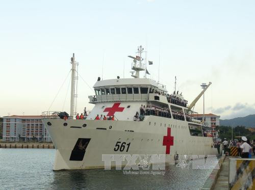 561号船启航前往长沙岛县。（图片来源：越通社）
