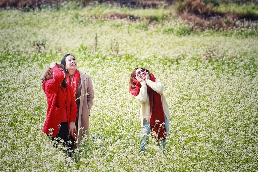 木州县芒创乡索兰村成为颇受游客青睐的景点。图自越通社