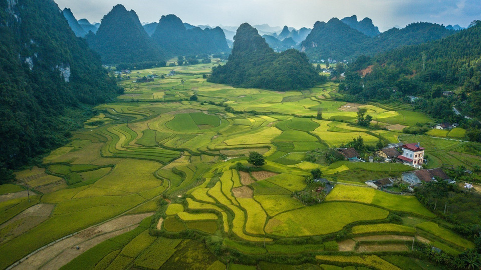 越南高平山水地质公园。（图片来源：越通社）