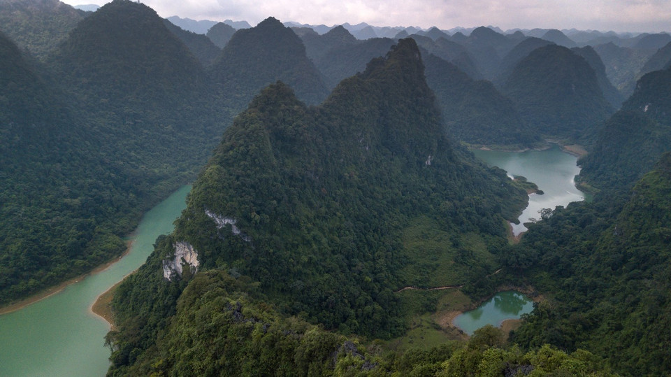 越南高平山水地质公园。（图片来源：越通社）