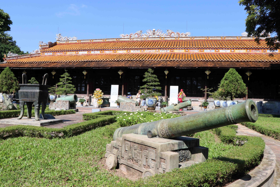 顺化宫廷古董博物馆的室外展示空间。越通社记者 杜长 摄