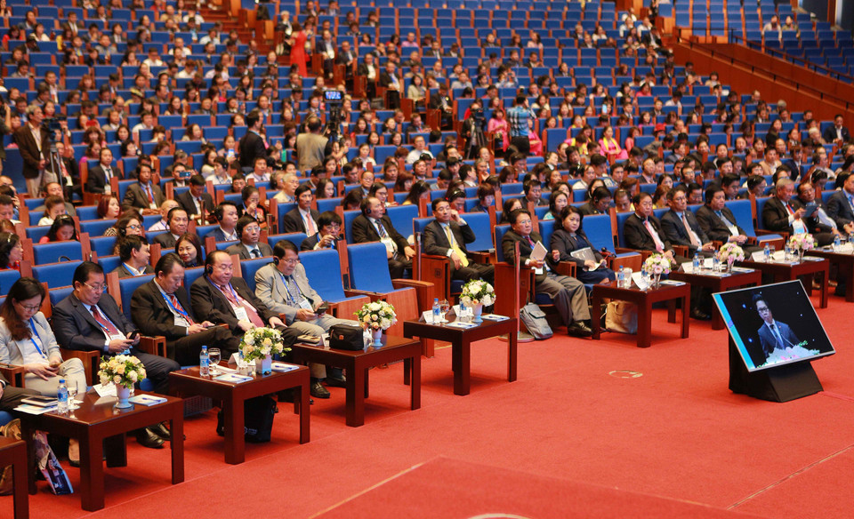 大湄公河次区域商务理事会扩大会议场景。（图片来源：越通社）