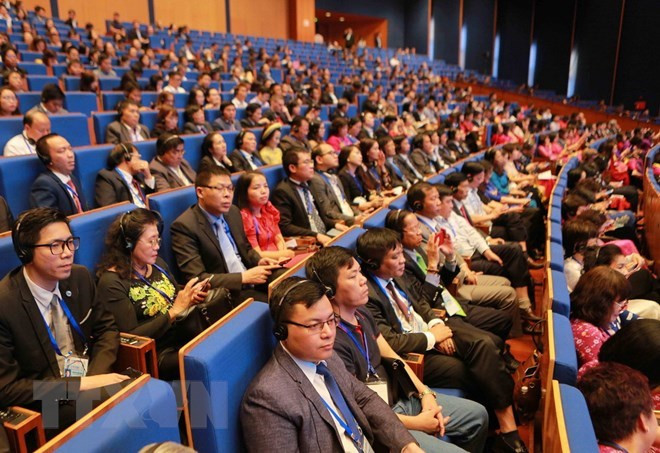 大湄公河次区域商务理事会扩大会议场景。（图片来源：越通社）