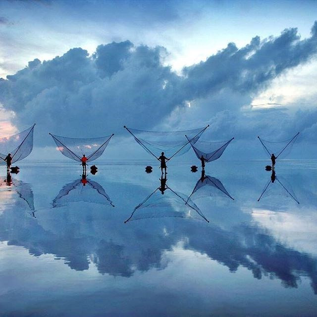 越南摄影师乔英勇的作品《黄昏的生活》。 （来源：《越共电子报》）