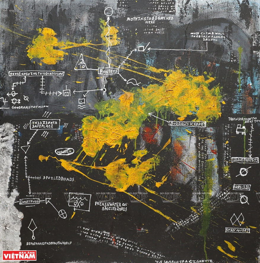 美国画家大卫埃文斯的作品。图自越南画报