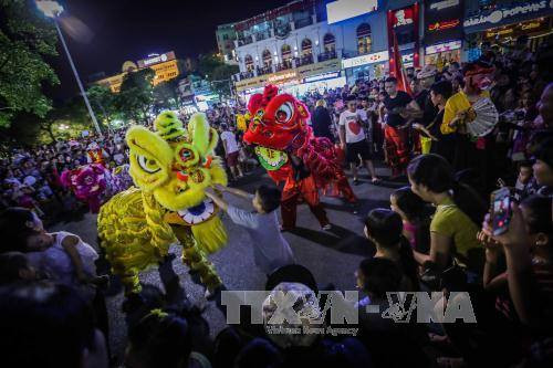  越南传统游戏——麟武。（图片来源：越通社）