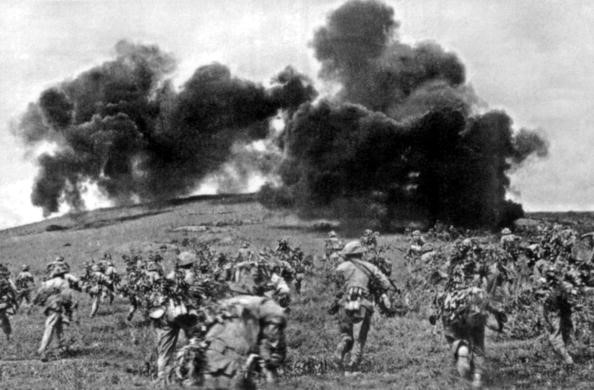 在欣蓝（Him Lam）丘的激战。（图片来源：Getty）