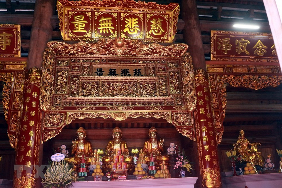 琼林寺的释迦佛殿。图自越通社