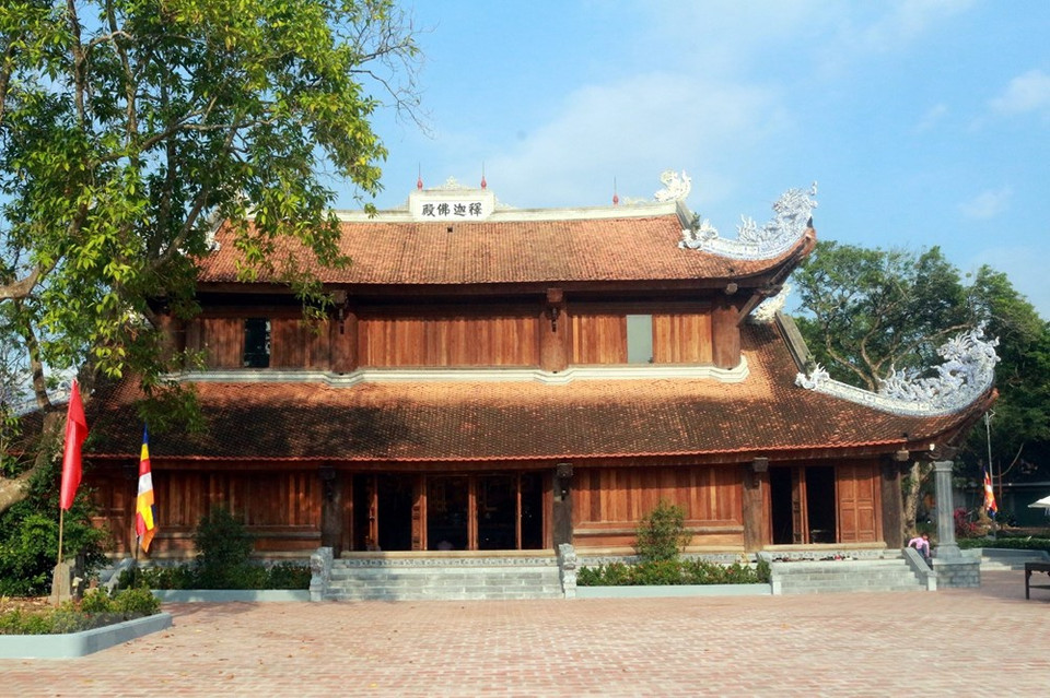 琼林寺的释迦佛殿。图自越通社