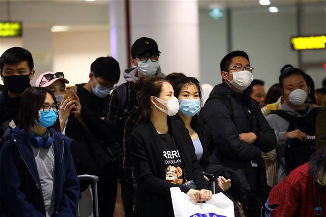 越南航空局透露，3月18日，自英国、法国、德国、俄罗斯归国的越南公民共1000名。越通社记者辉雄 摄