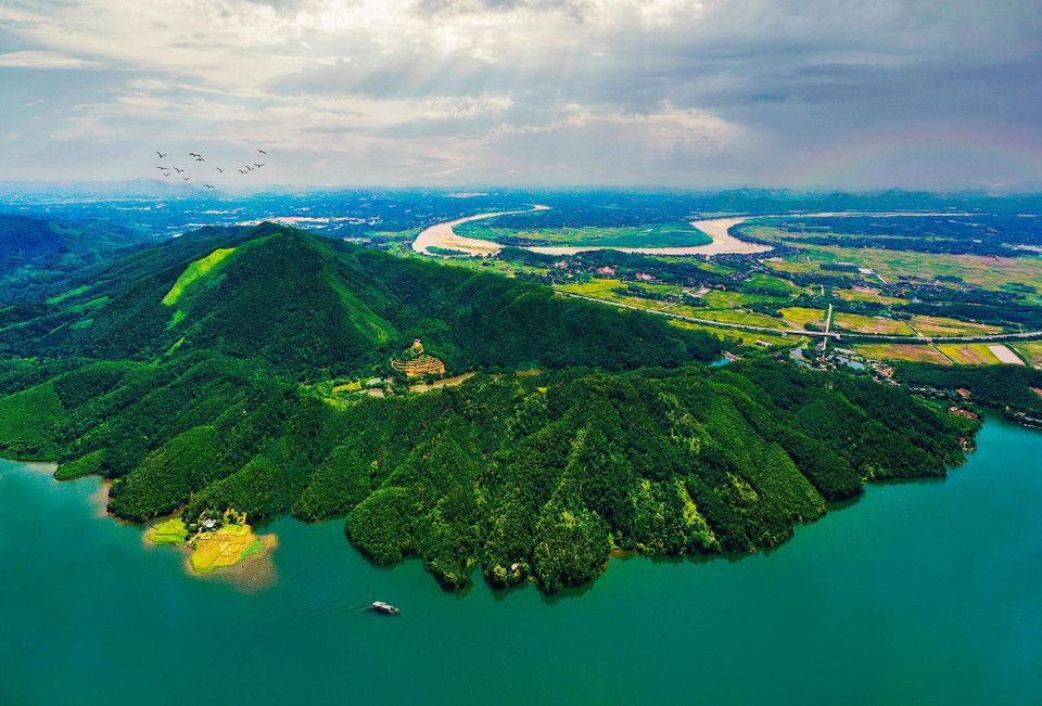 安沛省镇安县安云会绿洲的迷人景观。图自越南画报