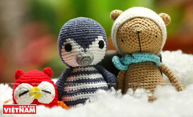 栩栩如生的毛绒玩具。图自越通社