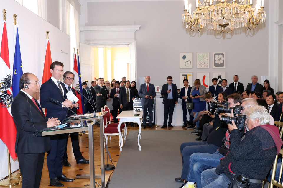 新闻发布会场景。越通社记者 统一 摄