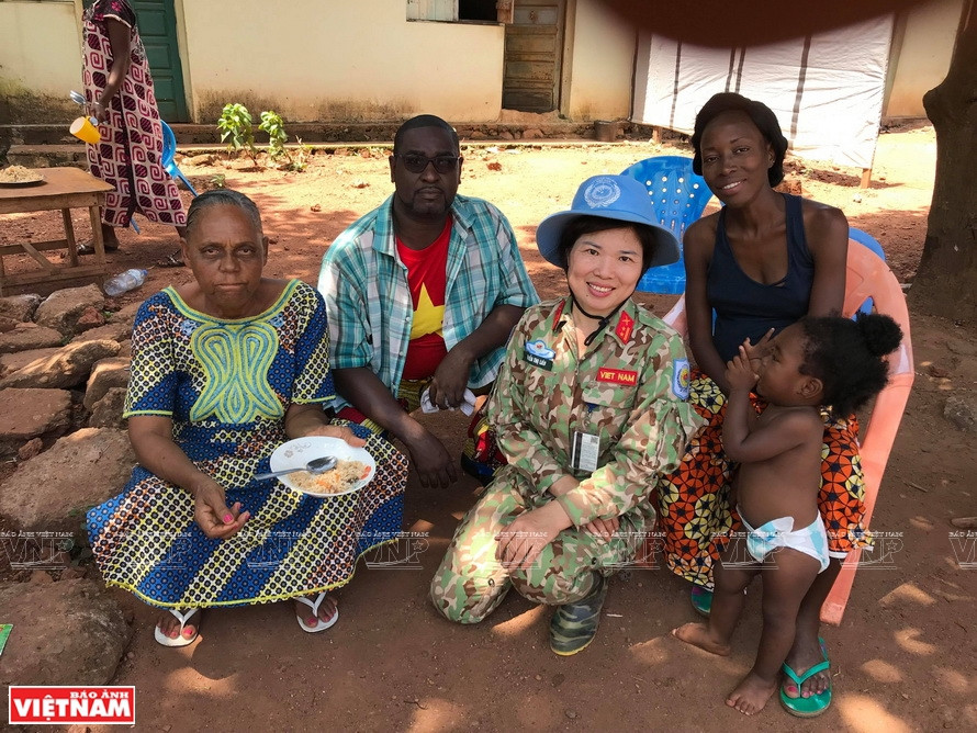 阮氏莲中校成为和平使者的典范。越南维和局供图