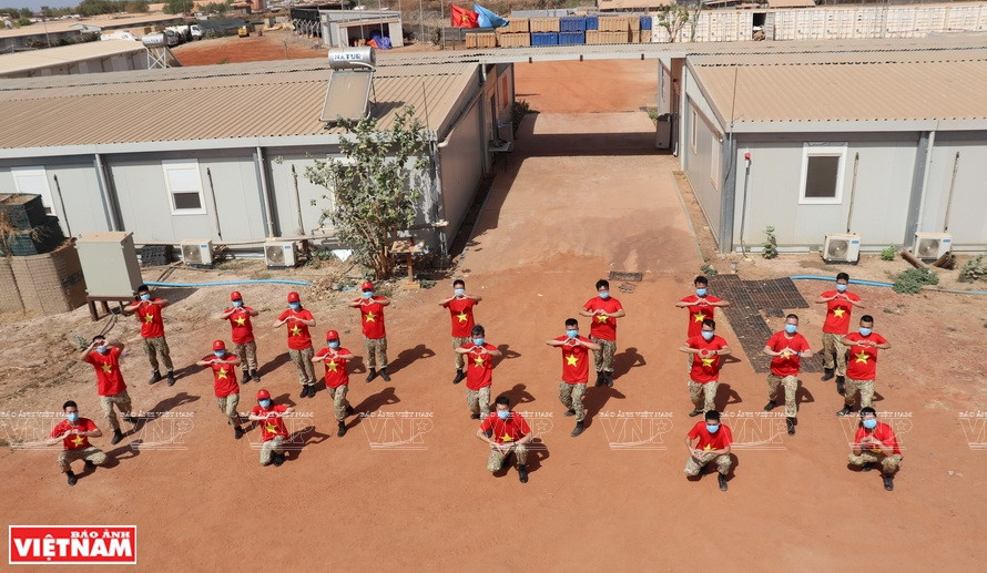 越南维和力量在执行维和任务的成绩充分证明，越南既是一个开放、可靠的国家，又是国际社会的负责任成员。越南维和局供图