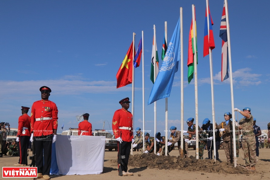 越南维和力量所做出的积极贡献获得联合国的高度评价，为提升越南军队乃至越南国家在国际舞台上的地位和威望做出贡献。越南维和局供图