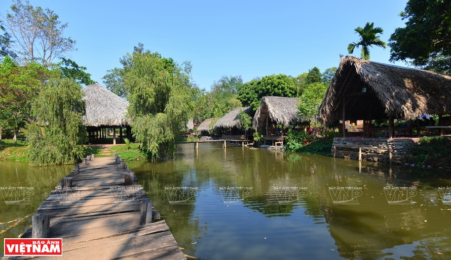 姑村乡生态度假区里的美丽自然景观。越通社记者 清和 摄
