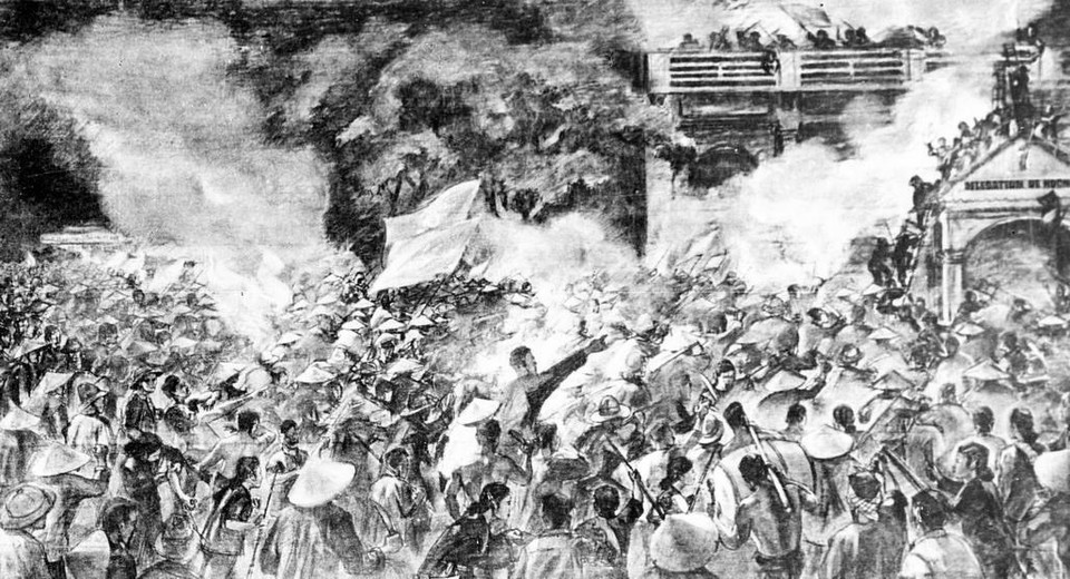 1940年11月23日，南部许多省份举行起义。图自越通社