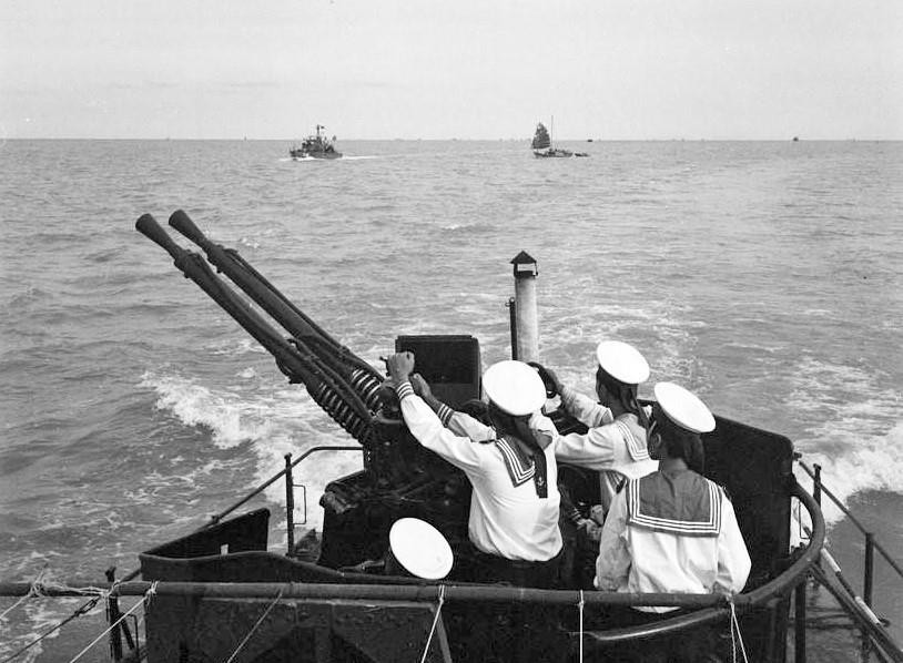 1966年7月17日，越南海军力量一直提高警惕和战斗力，在抗美斗争中立下显赫战功。图自越通社