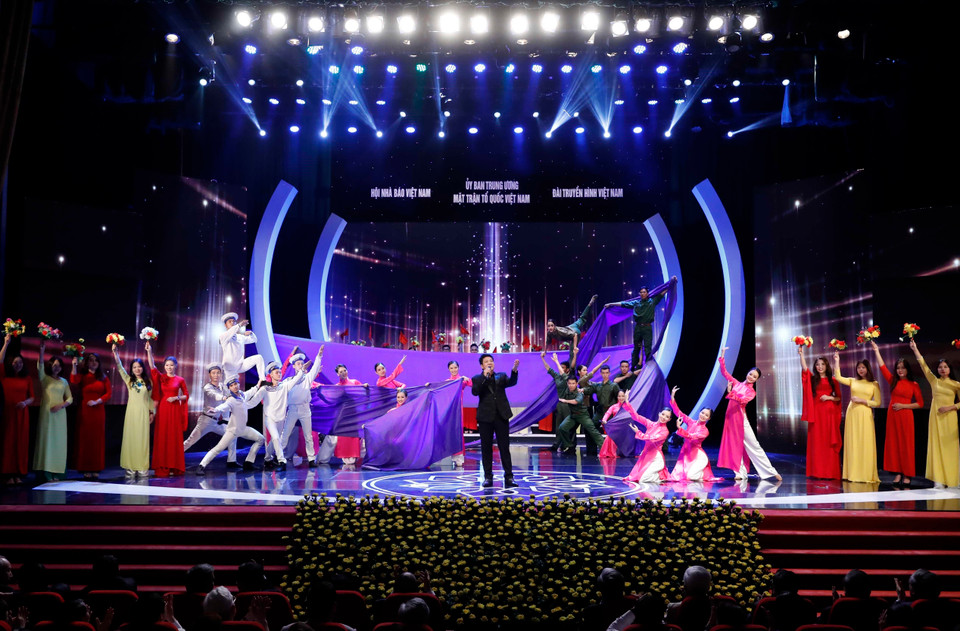 文艺节目。越通社记者 统一 摄