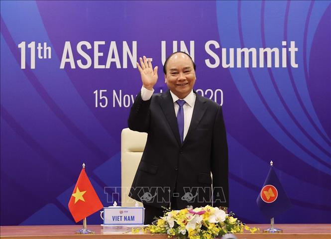 越南政府总理、2020年东盟主席阮春福。图自越通社