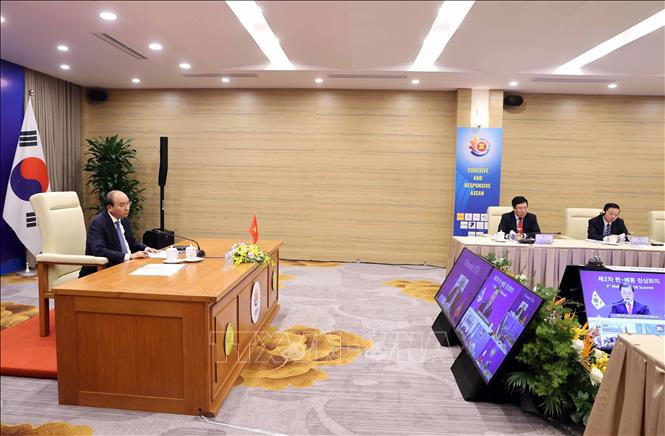 第二届湄公河流域国家-韩国峰会是第37届东盟峰会框架内的活动之一。图自越通社