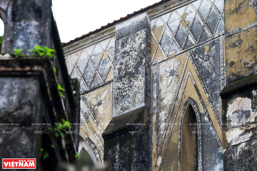 楚健教堂的花纹。图自越通社/越南画报记者 越强