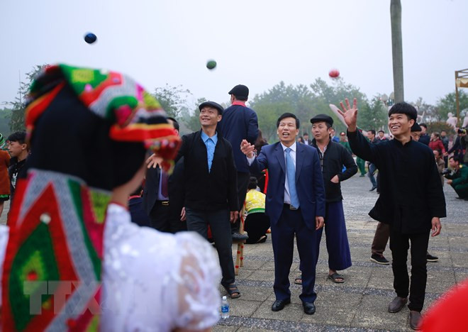 2019己亥年“越南各地春色”活动期间举行的活动之一。图自越通社