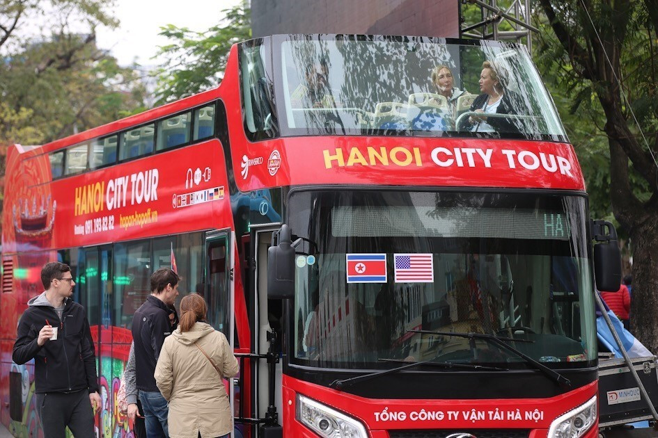 河内市吸引众多国际游客前来观光。图自越通社