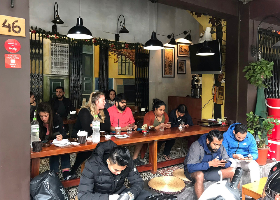 河内市吸引众多国际游客前来观光。图自越通社