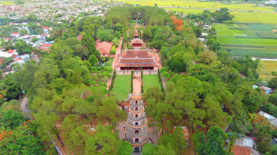 天姥寺是顺化古都象征。越通社记者 日英 摄