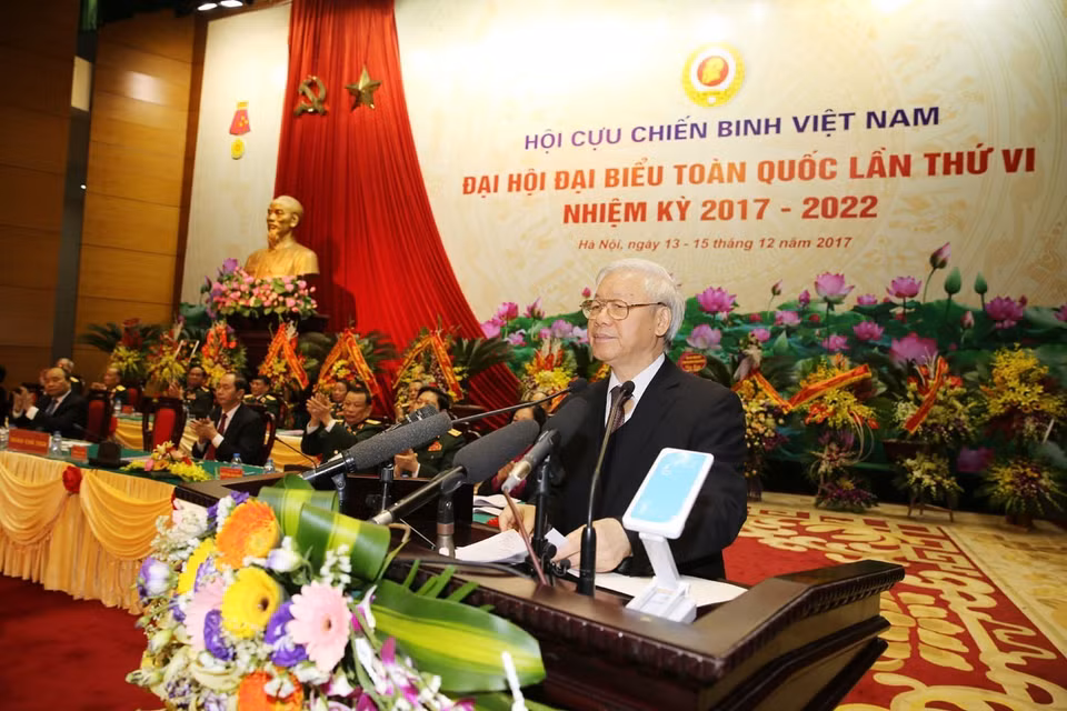  阮富仲总书记与在开幕式上发言。越通社记者 智勇 摄