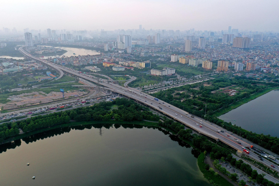 河内三环城公路。图自越通社