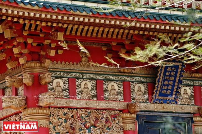 舍利塔近景。图自越通社