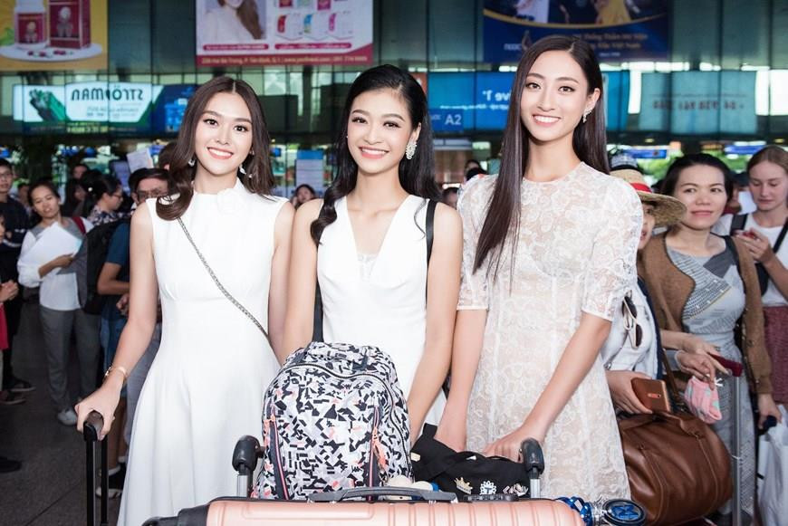 三位佳丽的出现引起了公众的广泛关注。图自2019年越南世界小姐选美大赛组委会