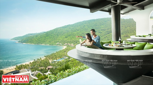 岘港洲际阳光半岛度假酒店(InterContinental Danang Sun Peninsula Resort)是2017年APEC领导人峰会举办地。越通社记者 清和 摄