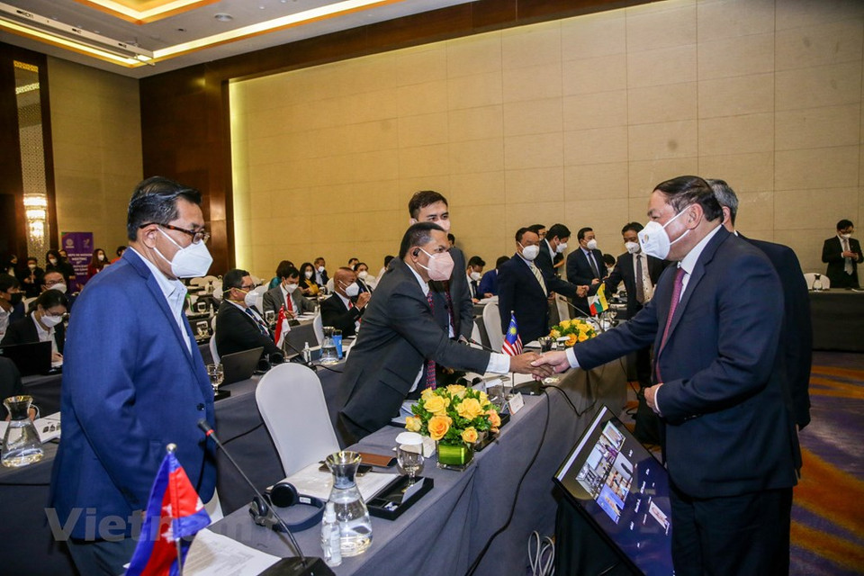 越南文化体育与旅游部部长、越南奥林匹克委员会主席、第31届东南亚运动会组委会主任阮文雄在会上表示，在新冠肺炎疫情演变复杂的背景下，尽管遇到诸多困难和挑战，但东道国越南已经积极、努力为第31届东南亚运动会做出最好准备。图自Vietnam+